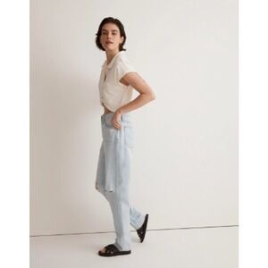 MADEWELL The Slouchy Boyjean in Wrightlane Wash: Ripped Edition Size 33 casual